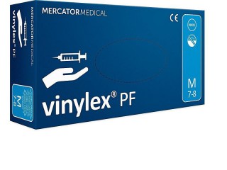 Перчатки смотровые виниловые Mercator Medical Vinylex PF бесцветные